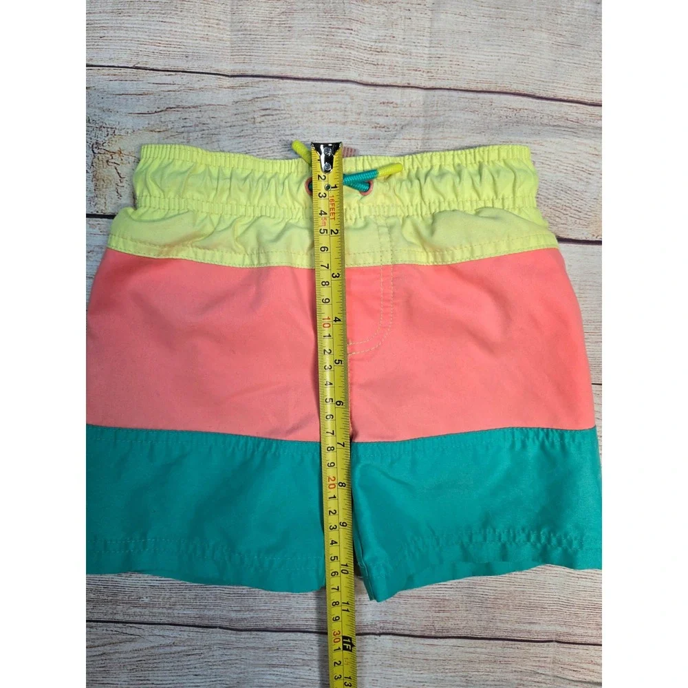 Cat and Jack Toddler Boy's Swim Trunks Size 3T Color Block Mesh Liner